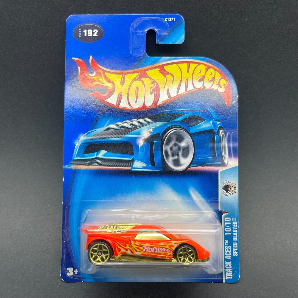 Hot Wheels Track Aces Series Speed Blaster Car Orange Diecast 1/64 Scale #192